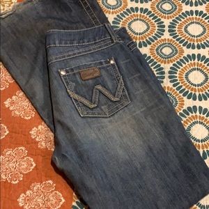 Wrangler patch jeans